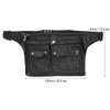 LALAFINA Hairdresser Scissor Bag Barber Bag Hairdressing Salon Pouch Waist Belt Bag Holder Pouch for Hairdressers (Black)