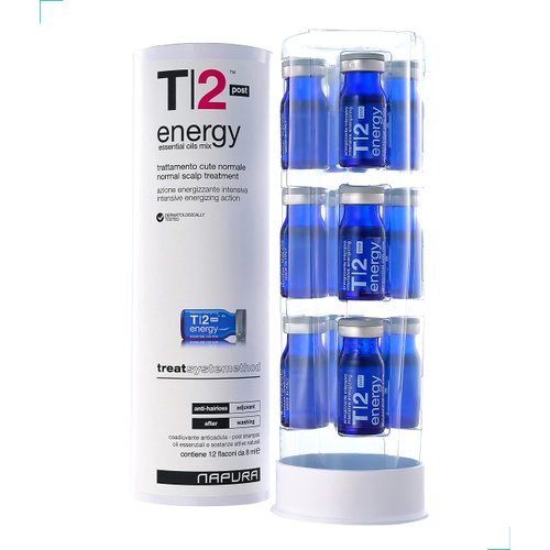 T2 Hair Loss Leave In Vials for Weak and Fine Hair - Natural Hair Growth Oil Scalp Treatment for Women and Men - Intensive Root Strengthening Treatment with Peppermint, Rosemary