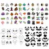 JOYIN 20 Pcs Make-a-face Sticker Sheets Make Your Own Halloween Characters Mix and Match Sticker Sheets, Bonus with Coloring Sheets, 10 Scratch Cards, 8 Sticker Sheets, Halloween Party Favor Supplies
