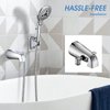 PROOX All Metal Tub Spout with Diverter Chrome, Diverter Tub Spout for Hand Shower