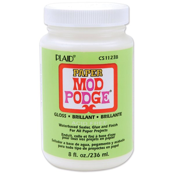 Mod Podge Gloss Waterbase Sealer, Glue Paper (8-Ounce), CS11238 Finish, 8 Ounce, 8 Fl Oz