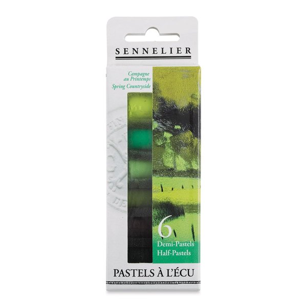 Sennelier Extra-Soft Half Pastel 6 Stick Set, Set of 6, Spring