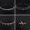 hoyuwak 4Pcs Rhinestone Headband Sparkly Hair Band Metal Headpiece Headdress Accessories for Women Girls Bridal Wedding Hair Accessories, Gold and Silver Set