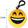 Guovita Emoticon Keychain Mini Cute Plush Pillows, Party Favors for Kids Valentine's Day Gifts / Birthday Party Supplies, Emoticon Gifts Toys Carnival Prizes for Kids (64 Pack)