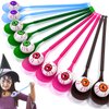 AMENON 12 Player Halloween Games, 12 Halloween Eyeball Egg & 12 Spoon Race Game for Kids Adults, Halloween Party Favors Supplies, Halloween Party Game Toys Outdoor Classroom Carnival Games Treats Gift