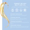 Multi-Use Oil for Face, Body and Hair - Forget Me Not - Organic Blend of Apricot, Vitamin E and Sweet Almond Oil Moisturizer for Dry Skin, Scalp and Nails - Peach, Mandarin and Green Tea - 4 Fl Oz