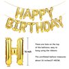SHUNTAI 45th Birthday Decorations for Men Women 45 Number Balloons Gold Jumbo Numbers 54 Foil Mylar Balloon with Gold Letters Happy Birthday Balloon Banner 45 Years Old Theme Party Events Supplies