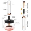 RICRIS Makeup Brush Cleaner and Dryer Machine Deep Clean Fast Dry, Make up Brush Cleansers Tools with 8 Elastic Rubber Connector Fit Most Cosmetic Brushes