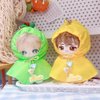 niannyyhouse 10cm~15cm Plush Doll Clothes Raincoat Dolls Dress Up Pendant (Yellow)