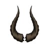 Dark Gothic Devil Horns Ghost Sheep Horn Hair clips Headwear Costume Halloween Cosplay Anime Hair Accessories Women Men (black, M)