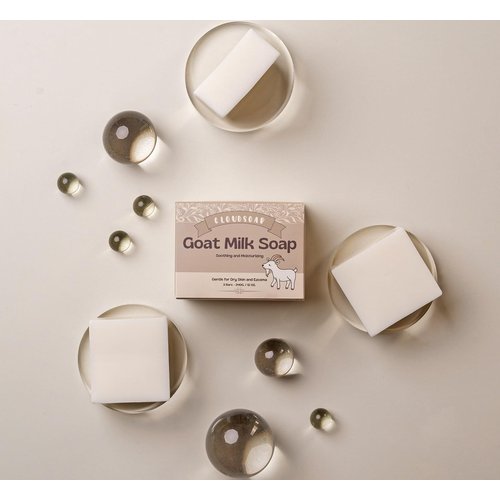 Cloudsoap New Natural Goat Milk Soap Bar (3 Pack - 4 oz Each) - Moisturizing for Dry, Itchy, Eczema, and Sensitive Skin - Gentle Cleansing for Kids, Babies, Women, and Men