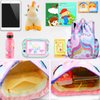 RHCPFOVR Drawstring Backpack for Kids - Mermaid Bags for Girls Mini Gym Dance Beach Swim Travel Bag With Two Water Bottle Holder