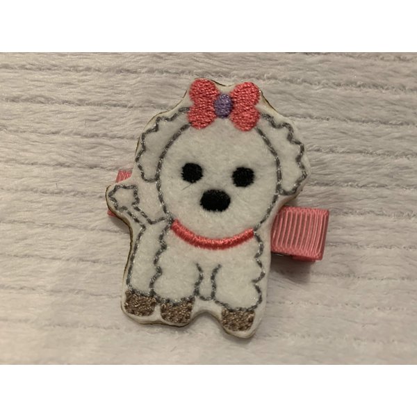 Puppy Hair Clip, Pooch Hair Clip, Dog Hair Clip, Toddler, Baby, Girls Hair Accessory, Gift