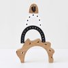 Wee Gallery Bamboo Nesting Hedgehog, Building and Stacking Blocks, Arc Stacker and Balance Toy for Child Motor Skills, Problem Solving, Play, and Nursery Decor (for Kids Age 18 Months and up)