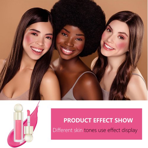 KWOLYKIM 2 Colors Liquid Blush and Highlighter, Dewy Cheek Tint Silky Smooth Cream Blush, Multi-Use Shimmer Luminizers Body Glitter Pearl White Highlighters stick Makeup