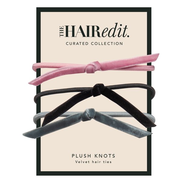 The Hair Edit Velvet Knot Hair Ties