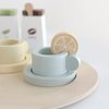 nunukids Wooden Tea Set for Little Girls Tea Party Set for Toddlers 20pcs Playset Pretend Play Tea Set Toy