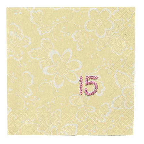 Mis Quince Beverage Napkins (36 count)