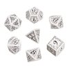 Q-Workshop Elvish Dice White/Black (7) Board Game