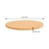 200 Pcs Cork Coaster Blank Cup Mat, Reusable Coffee Coaster Wooden Set 4 Inch Wooden Thick Cork Coasters for Home Tabletop Decoration