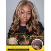 Sunber Bye Bye Knots Glueless Wig Body Wave 7x5 Lace Front Wigs Invisible Knots Lace Front Wigs Human Hair Honey Blonde Highlight Pre Everything Wig Pre Plucked Pre Cut Highlight Piano Blonde 20Inch