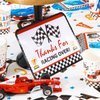 Checkered Racing Party Decorations - 10PCS Funny Race Car Signs for Boys Paper Road Route Traffic Directions Cutout Signs Party Supplies