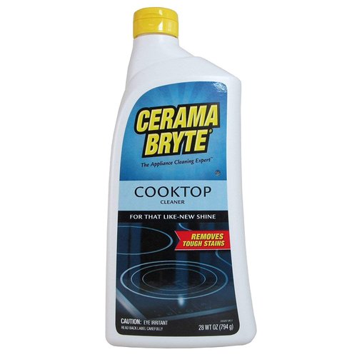 Cerama Bryte Complete Cooktop Cleaning Kit, 10 Cleaner Pads, 1 POW-R Grip Tool, 1 Scraper, and 1 Microfiber Cloth, 28 Fl Oz