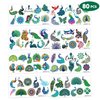 Peacock Temporary Tattoos - 80PCS Indian Festival Themed Stickers for Kids Birthday Party Supplies, Decorations, Favors, and Prizes - Cute Gifts for Boys and Girls