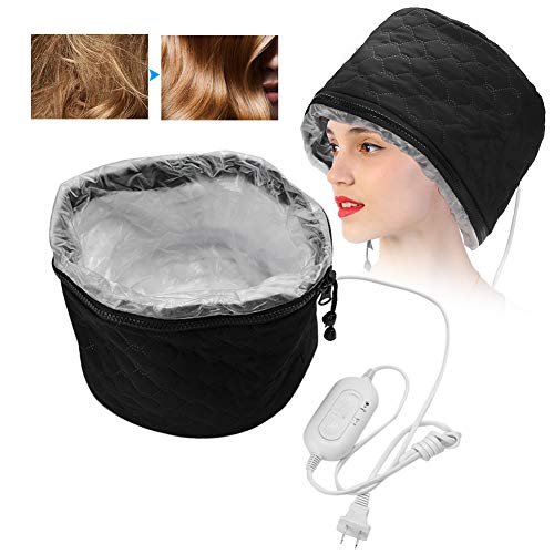 Hair Steamer, Thermal Heat Cap, Deep Conditioning Black Hair Scalp Treatment Spa Hot Head Care Electric for Home Use