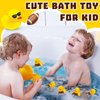 Football Rubber Ducks Floating Bath Toy Football Duck Shower Toy Football Sports Themed Mini Ducks for Bathtub Party Birthday Decoration