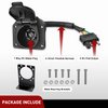 Nilight 4 Way Flat to 7 Way Round Blade Trailer Adapter Wiring Harness 4 Pin to 7 Pin Electrical Connector Wiring Plug Connector with Mounting Bracket for RV Truck Factory Tow Package,2 Years Warranty