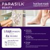 Parasilk Beauty Hot Foot Mask – 1 Pair Self Contained Paraffin Wax Boots for Intensive Hydration. Infused with Coconut Oil, Argan Oil, Marula Oil, and Vitamin E. One Size Fits Most