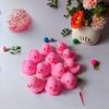 16PCS Pink Rubber Duck Kids Bath Duck Toys for Toddlers Boys Girls,Squeak and Float Rubber Ducks in Bulk Baby Shower Duck Decorations Party Favors (2.2’’)
