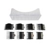 GruDawu 8Pcs Clipper Guards with Metal Clip Snap on Comb Set for Babyliss Clippers Cutting Lengths 1/16” 1/8” 3/16” 1/4” 3/8” 1/2” 5/8” 3/4”