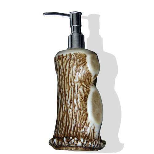 Mountain Mike's Reproductions Antler Liquid Pump Dispenser - Deer Soap Dispenser Bathroom - Liquid Soap and Shampoo Bottle Container - Home Decor Bathroom Storage - Dispenser Bottle for All Liquids