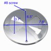 X-Haibei Round Butterfly Ventilator Vent Cover Aluminum Dia. 7.8 inch for Marine Boat Trailer