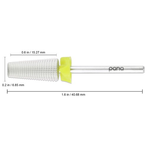 PANA Nail Carbide 5 in 1 Bit - Two Way Rotate use for Both Left and Right Handed - Fast remove Acrylic or Hard Gel - 3/32" Shank - Manicure, Nail Art, Drill Machine (Extra Fine - XF, Silver)