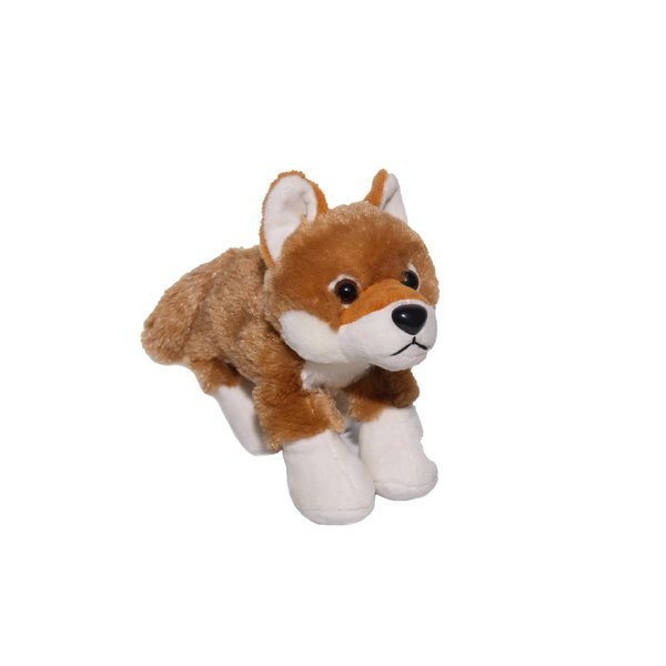 Wild Republic Hug'ems Mini Dingo, Stuffed Animal, 7 Inches, Plush Toy, Fill is Spun Recycled Water Bottles