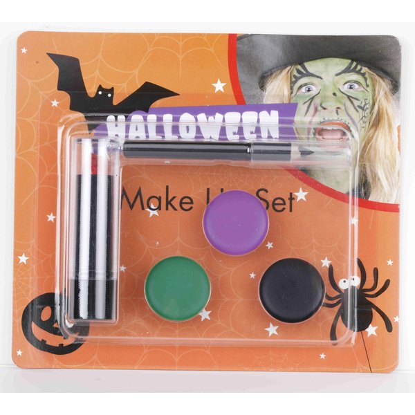 Purple Black Green Face Body Paint Demonic Special Effects SFX Halloween Makeup, Cream Washable Formula Face Painting for Adults Children Halloween Cosplay, Face Painting Kit for Halloween (A Set)