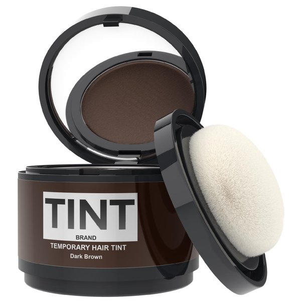 Tint Dark Brown Root Cover Up Hair Powder for Women and Men - Gray Hair Cover Up