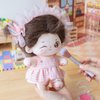 CALEMBOU Plush Doll, 20cm Cute Cotton Doll with Skeleton, Anime Plushies Soft Stuffed Dress Up Doll, Kawaii Plush Toys Rag Dolls with Doll Clothes Birthday Gift for Girls (Doll&Clothes-Winkii)