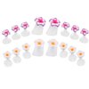 Beaupretty 2 Boxes Nail Polish Toe Separator Silicone Flower Shape Individual Toe Spacers Fingers Nail Stretchers Pedicure Tool for Home Salon(Mixed Color)