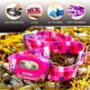 BLITZU, Hands-Free Headlamp, Long Range, Non-Slip Grip, High Power, Impact Resistant, Adjustable Light Modes, Battery Powered, Pink