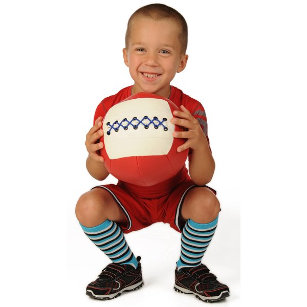 WOD Toys® Med Ball Mini - Safe, Durable Medicine MedBall for Kids Fitness Participation - Kid Gym Workout and Exercise Equipment for Toddlers and Children