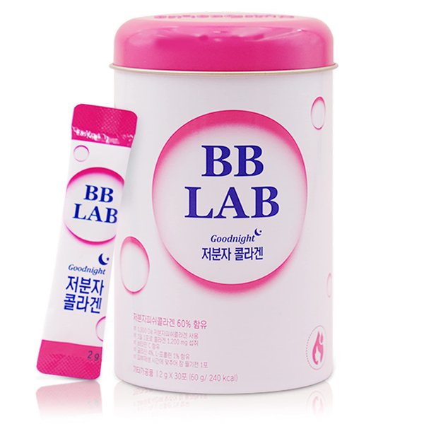 SOUND OF SEOUL BB LAB Goodnight Collagen, Low Molecular Collagen, for Skin & Bone Health, Made in Korea, 1 Month Supply Per Container, 30 Packets (1)