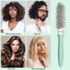 EAGLE FORTRESS Professional Round Hair Brush for Blow Drying with Ceramic + Ionic, Innovative Bristle Combination Round Brush for Professional Styling Blowing Out at Home (0.98in)