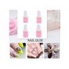 YIMART 10g Fast Drying Strong Adhesive Glue for False Nail Tip Manicure Decoration Nail Glue with Brush (4pcs)