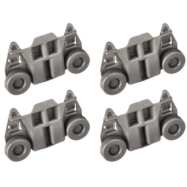 PartsBroz Kitchenaid Dishwasher Rack Wheels WPW10195417 W10195417 Whirlpool Dishwasher Wheels Lower Rack Kenmore Roller Part KDTE104ESS1 KDTE104ESS2 KDTM354DSS4 KDTE104DSS0 KDFE104DSS4 KDTE104DSS1