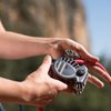 Wild Country Revo Rock Climbing Belay Device - Auto-Locking Belay Device - Gunmetal/Tangerine - One Size