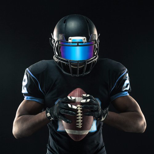 TD Sports Football Visor | Fits Kids, Youth, and Adult Helmets | Eye Protection for Helmet and Facemask